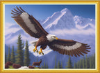 Dimensean Stamped Cross Stitch Kits Full Range of Embroidery Patterns Starter Kits for Beginners Adult or Kids DIY Cross Stitches Needlepoint Kits 11CT-Flying Owl 15.7x19.7 inch