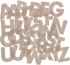 Leisure Arts Adhesive Letters Burlap, Natural