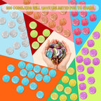 Jerify 500 Pcs I was Caught Being Good Coins for Kids Behavior Tokens Laugh Face Plastic Reward Colored Pretend Coin Carnival Halloween Party Counting (Crown)
