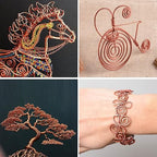 328 Feet Aluminum Craft Wire, 18 Gauge Copper Bendable Soft Metal Aluminum Wire Roll Bulk for DIY Crafts Sculpting Jewelry Making