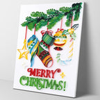Uniquilling Christmas Quilling Kits, Paper Quilling Kit with Quilling Tools& Using Manual, 16 * 20-in Christmas Decorations Paper Filigree Kits, DIY Quilling Christmas Gifts for Friends Family