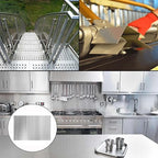 430 Stainless Steel Sheet Metal 8" x 12" x 1/16" Inch Metal Plates for Magnetic Mount Board Wall 16GA(1.70MM) 430 Stainless Steel Shim Stock Plates Metal Sheets for Crafting, Kitchen, Office