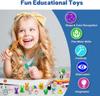Animal Erasers for Kids, 35 Pcs Kids Pencil Erasers Bulk Puzzle Erasers for School Classroom Prizes