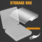 100 Pack Exacto Knife Blades #28, Hobby Knife Blades, Craft Knife Blade Replacement Blade with Storage Box for Craft Scrapbooking Supplies Caving Stencil