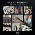 Wordsworth & Black Fountain Pen Gift Set, Includes Bottle, 6 Cartridges, Refill Converter, 4 Replacement Nibs, Premium Package, Journaling, Calligraphy, Smooth Writing Pens [Black Gold]
