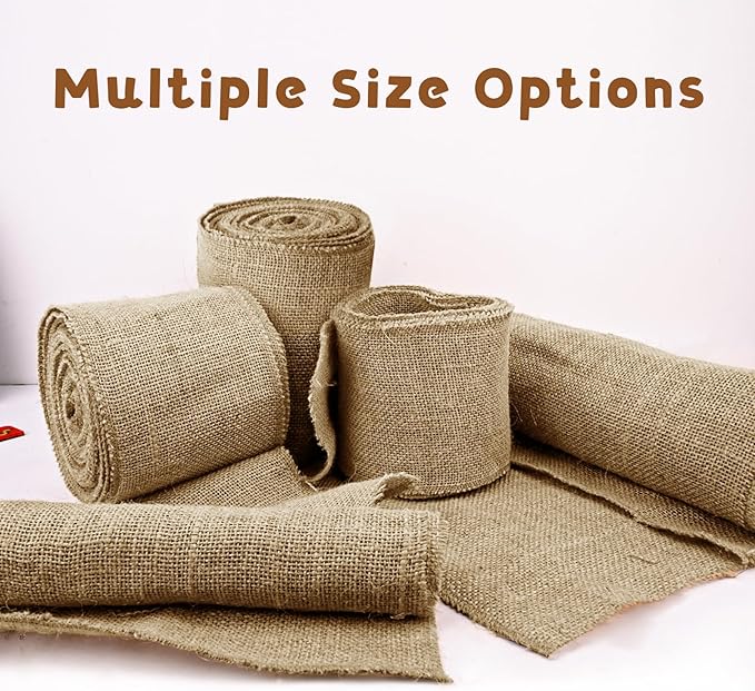 Shatex Natural Burlap Roll,36inch x 18ft High Density Burlap Fabric for Craft Projects,Table Runners,Weddings Decor,Christmas Decorations