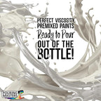 POURING MASTERS Graystone Acrylic Ready to Pour Pouring Paint - Premium 32-Ounce Pre-Mixed Water-Based - for Canvas, Wood, Paper, Crafts, Tile, Rocks and More