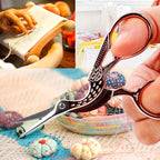 BIHRTC 3.6 Inch Embroidery Scissors Small Precision Embroidery Scissors Stainless Steel Crafting Shears for Needlework Threading Sewing Handcraft Crochet Artwork DIY Tools