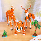 Creator 3 in 1 Building Set, Rebuilds into 3 Different Safari Animal Figures- Tiger/Sika Deer/Horse, Compatible with Lego Sets for Boys 6+/8-14 (747pcs)