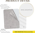 Fine Linen Repair Patches, Self-Adhesive Linen Fabric Patches, 8X11 inch Extra Size, Multi Color, Can be Used for Linen Sofa Repair and Linen Clothes Repair(8" x 11", Light Grey 2.0)