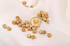 Yoption 360Pcs Light Gold Sealing Wax Beads, Vintage Wax Seal Beads for Embellishment of Wedding Invitation, Envelope, Gift Wrapping, Wine Package