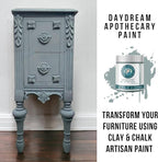 Daydream Apothecary Premium Chalk Style Paint for Furniture, Home Décor, Wood, DIY Interior Projects, Quick Dry, No Prep or Prime Needed, Matte Light-Slate Grey - 8oz