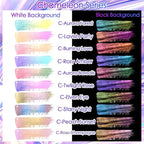 Ceya Chameleon Mica Powder, 1.8oz/ 50g Burning Love Chrome Nail Powder, Cosmetic Grade Pearlescent Effect Color Shift Pigment for Epoxy Resin, Makeup, Nail Polish, Soap Candle Making, Slime