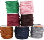 Mandala Crafts 1.5mm 165 Yards Assorted Cotton Waxed Cord for Jewelry Making Bracelet Cord Waxed String - Beading String Thread Jewelry Cords for Necklaces String