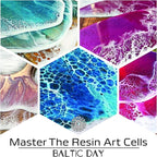 BALTIC DAY 50 Color Epoxy Pigment Paste Set – Opaque Resin Colorant, High Concentration Epoxy Dye & Mica Powder for Resin Art, Jewelry Making, Tumblers, Coasters, River Tables & DIY Crafts