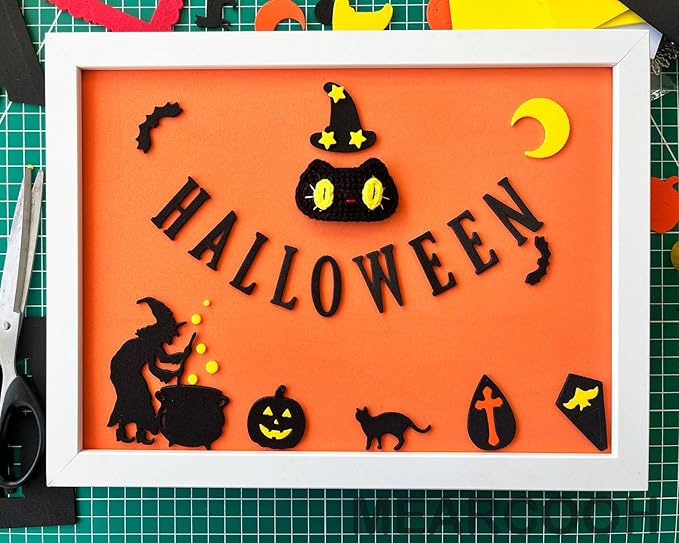 MEARCOOH Self Adhesive Foam Sheets, Black 9x12 Inch 2mm Sticky Eva Foam Paper for Crafts Cardmaking Photo Frames Classroom Scrapbooking Christmas Crafts (Black 10 Sheets)