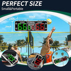 YZ Upgraded Digital Scoreboard with Timer, Mini Magnetic Electronic Scoreboard, LED Portable Scoreboard Basketball, Cornhole Score Keeper for Indoor&Outdoor Games