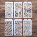 DIY Decorative Stencil Template for Scrapbooking Painting on Wall Furniture Crafts,Set of 6 (Leopard)