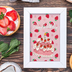 3D Textured Embossing Folders for Card Making, Strawberry Plastic Embossing Folders Fruits Embossing Folder Craft Card Template for DIY Scrapbooking