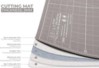 Elan Cutting Mat 36x72 Black & Taupe, Extra Large Self Healing Cutting Mat 36 x 72 Inch, 5-Ply Craft Board Black, Hobby Board for Sewing and Quilting