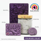 Eye Candy Pigments Premium Purple Mica Powder - Violence Violet (25gr) - for Epoxy, Resin, Soap, Paint, Woodworking, Acrylic Pouring, Bath Bombs, Fishing Lures - DIY Arts and Crafts Additive