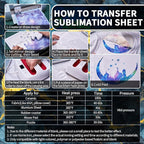Sublimation Transfer Sheets for Heat Press Machine,Marble Sublimation Paper for Tumblers Blanks Tshirts,12 Sheets 12x12inch