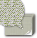 3 Sheets Self-Adhesive Decorative Film Paving Stones and Surfaces for Model Making in Scale 1:87 Scale H0 (UK: 3.5 mm Scale) (Paving Stones with Moss)