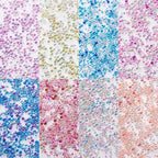 240g Mini Glass Bubble Beads 0.6-3mm Droplet Fillers Crystal Micro Caviar No Hole for Resin Inclusion DIY Pendant Jewelry Crafts Nail Art Decoration, 8 Colors