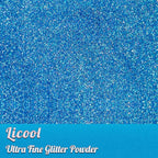 100g/3.5oz Pack Iridescent Rainbow Fine Glitter for DIY Craft, Epoxy Resin, Tumblers, Festival Decoration, Makeup, Body, Eye, Nail Art (Iridescent Magic Blue)