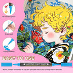 120 Colors Dual Tip Acrylic Paint Markers，Waterproof, Non-Toxic, Odorless Acrylic Markers Pens，Paint Pens & Paint Markers for Rock, Wood, Glass, Stone, Canvas, Ceramic, Fabric and Paper Painting