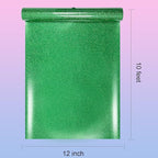 Glitter HTV Heat Transfer Vinyl Rolls- 12" x 10ft. Glitter Iron on Vinyl for DIY T-Shirts, Glitter for All Cutters, Heat Transfer Vinyl (Grass Green)