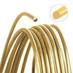 The Beadsmith Wire Elements Craft Wire – Tarnish Resistant, Soft Temper, Round, Gold Color – 2.0mm, 12 Gauge, 5 Foot Spool – Jewelry Making, Wire Wrapping, Floral, & Other DIY Crafts