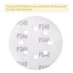 150PCS 240 Grit Gold Sanding Discs, 5-Inch 8-Hole Sandpaper for Random Orbital Sander, for Automotive or Woodworking