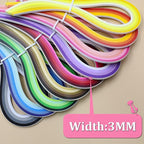 Zorfeter 9 Sets Multi-Color Quilling Paper Strips Kits 900 Strips 42 Colors, 3mm Width, 15" Length