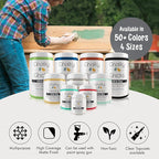 Chalky Chicks All-in-One Chalk Paint for Furniture or Cabinet - 4Fl Oz - Matte Finish Nailed It (Blueish Gray) for Metal, Wood Furniture Paint - No Sanding All-in-One for Home Decor & Crafts, USA Made