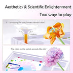 Science Craft Kit: Color Mixing & Dyeing Paper Flower Bouquet for Adults, Teens & Kids 8-12. Handmade Craft for Women's Group Activities & Stem Family Fun, Gift for Birthday Christmas, (Pink Florist)