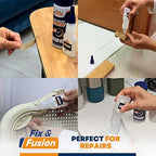 FIX & FUSION Ca Super Glue (1.77 Oz), Fast Adhesive/Cyanoacrylate Glue for Woodworking, Plastic, Rubber, Granite, DIY & Industrial, (5 Pack)