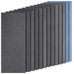 Sand Paper Assortment, 52 Sheets Assorted Grits 120/150/180/240/320/400/600/800/1000/1500/2000/2500/3000, 4 Sheets Each, 9 x 3.6 Inches, Dry & Wet Sanding, Abrasive Sanding Sheets