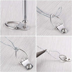 Picture Hanging Kit, Listenman D Ring Picture Hangers with Screws, Picture Hanging Wire(100 Feet) and Aluminum Sleeves, Supports up to 30 lb, Included Screwdriver