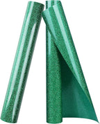 TORC Green Glitter HTV Heat Transfer Vinyl Roll 12 inch x 10 ft Iron on Vinyl for T Shirts Crafts Christmas St. Patrick's Day Decor