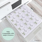 Cardstock Warehouse Diamond Print Inkjet Glitter - Premium White Glitter Cardstock Paper – 15 Sheets, 8.5 x 11" - 104 lb/280 GSM for Inkjet Printing, Die-Cutting, Card Making, Crafts, and DIY Projects