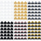 DERAYEE 12 Sheets Photo Corner Stickers, 6 Colors Self Adhesive Photo Mounting Corners for Scrapbooking Photo Album Diary DIY Craft