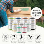 Chalky Chicks All-in-One Chalk Paint for Furniture or Cabinet - 32 Fl Oz - Matte Finish Buttermilk (White) for Metal, Wood Furniture Paint - No Sanding All-in-One for Home Decor & Crafts, USA Made