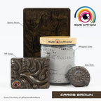 Eye Candy Pigments Premium Brown Mica Powder - Carob Brown (50gr) - for Epoxy, Resin, Soap, Paint, Woodworking, Acrylic Pouring, Bath Bombs, Fishing Lures - DIY Arts and Crafts Additive