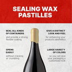 Blended Waxes, Inc. Bottle Sealing Wax, Pastille Wax Seal Beads For Wine, Beer, and Liquor Bottle Sealing, Seals Between 25-30 Bottles, 1 lb, Honey