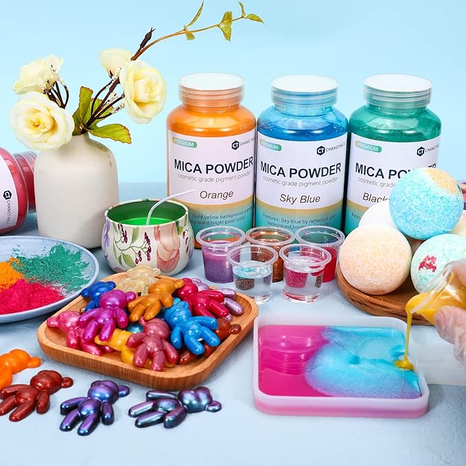 Mica Powder,7.05OZ（200g）,Universal Blue Mica Powder Pigment for Epoxy Resin，Lip Gloss，Car Paint，Dye，Soap Making，Nail Polish,Epoxy Resin,Candle Making,Bath Bombs