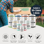 Chalky Chicks All-in-One Chalk Paint for Furniture or Cabinet - 4 Fl Oz - Matte Finish Denali (Deep Blue) for Metal, Wood Furniture Paint - No Sanding All-in-One for Home Decor & Crafts, USA Made