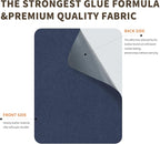 Azobur Sofa Fabric Repair Patch, 6 Piece Microfiber Patches, Self Adhesive Fabric Sofa Patch Repair Fabric, Luxurious Look, Quick Fix Sofa.（Dark Blue）