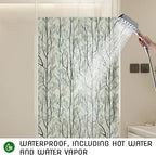 DKTIE Window Film Privacy with Installation Tools, Decorative Stained Glass Window Clings for Home, Static Cling Window Sticker for Front Door, Bathroom, Glass Door (Dark Green, 35.4'' x 78.7'')
