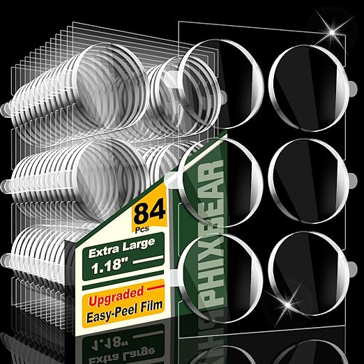 Extra Large 1.18" Museum Sticky Putty Heavy Duty Removable No Residue, Upgraded Easy-Peel Film, Wall Putty for Hanging Things, Crafts, Balloons, Posters & DIY, 84 Pcs
